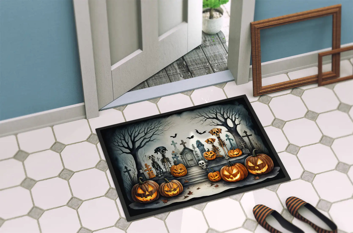 Pet Cemetery Spooky Halloween Doormat, 18x27