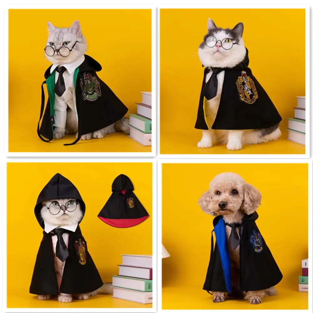 Pet Halloween Magic Cape Cosplay Outfit